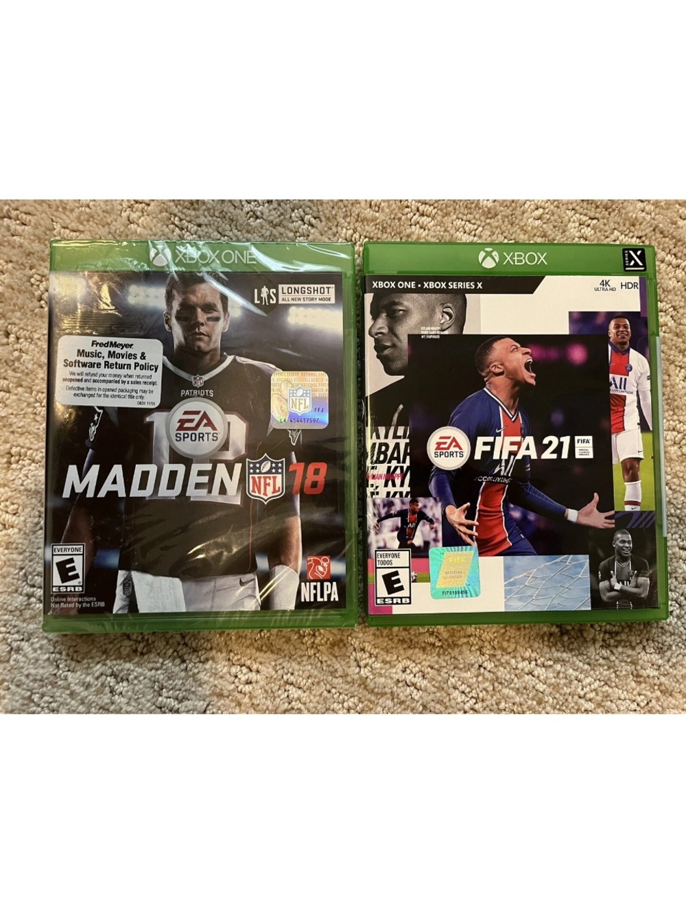 Xbox Game Lot FIFA 21 &
Madden NFL 18 Set Of 2 Xbox
One Games Soccer &
Football